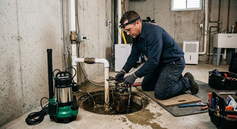 Sump Pump Relocation in Des Moines, IA